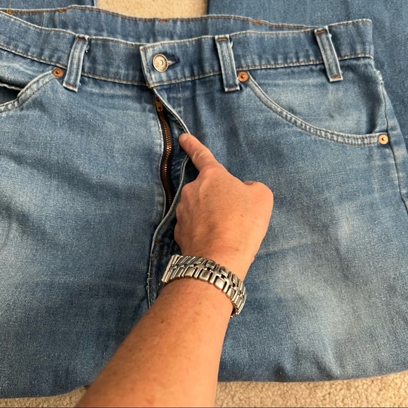 Vintage 80’s Levi’s Orange Tab 505 Classic Straight Leg Jeans USA / 36 X 30 - Picture 7 of 11